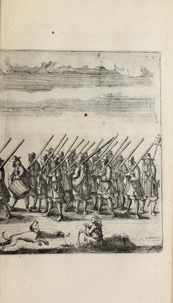 An illustration from Christiano-Albertinae inauguratio, 1665, leaf 171