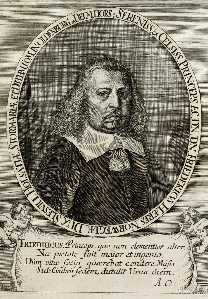 An illustration from Christiano-Albertinae inauguratio, 1665, leaf 19