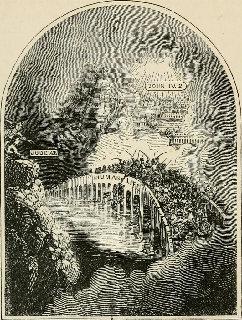 An illustration from Christian similitudes: being a series of emblematic engravings, with written explanations, miscellaneous observations, and religious reflections, designed to illustrate divine truth, in accordance with the cardinal principles of Christianity .., 1866, leaf 10