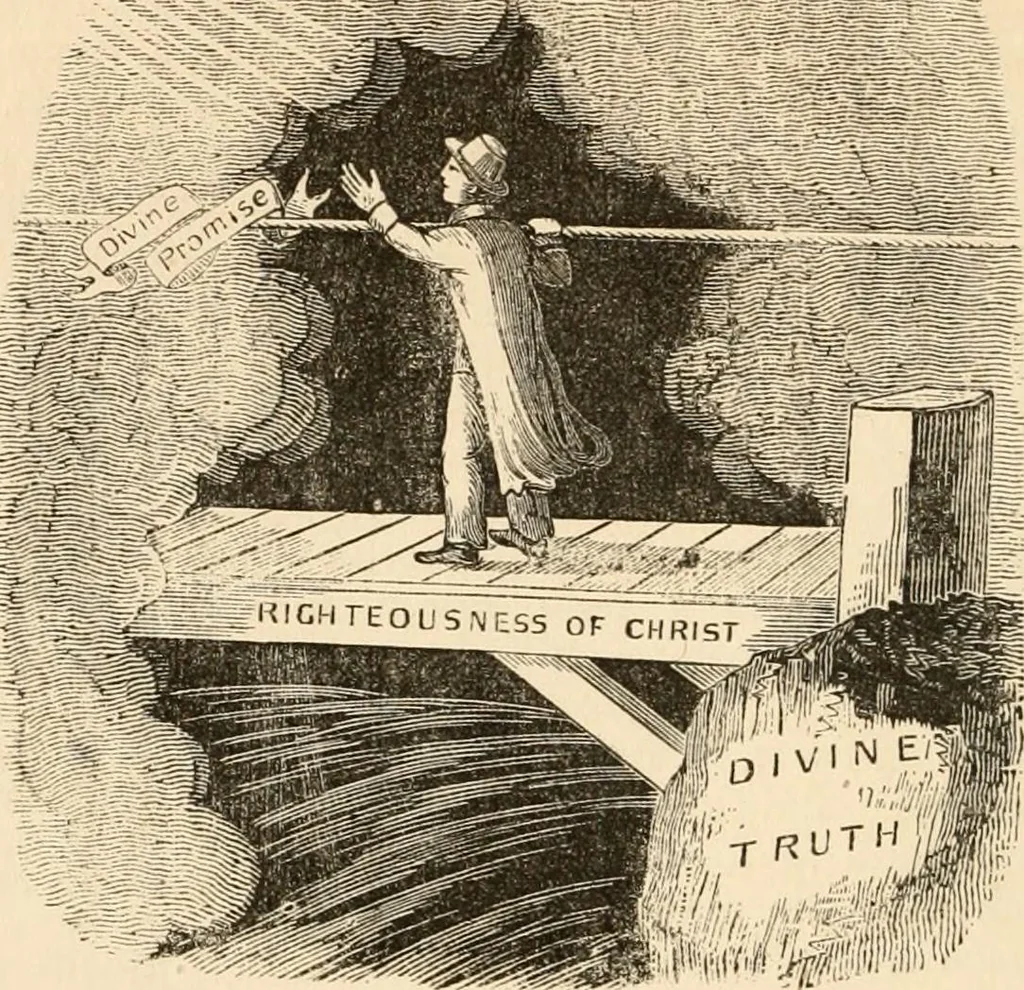 An illustration from Christian similitudes: being a series of emblematic engravings, with written explanations, miscellaneous observations, and religious reflections, designed to illustrate divine truth, in accordance with the cardinal principles of Christianity .., 1866, leaf 103