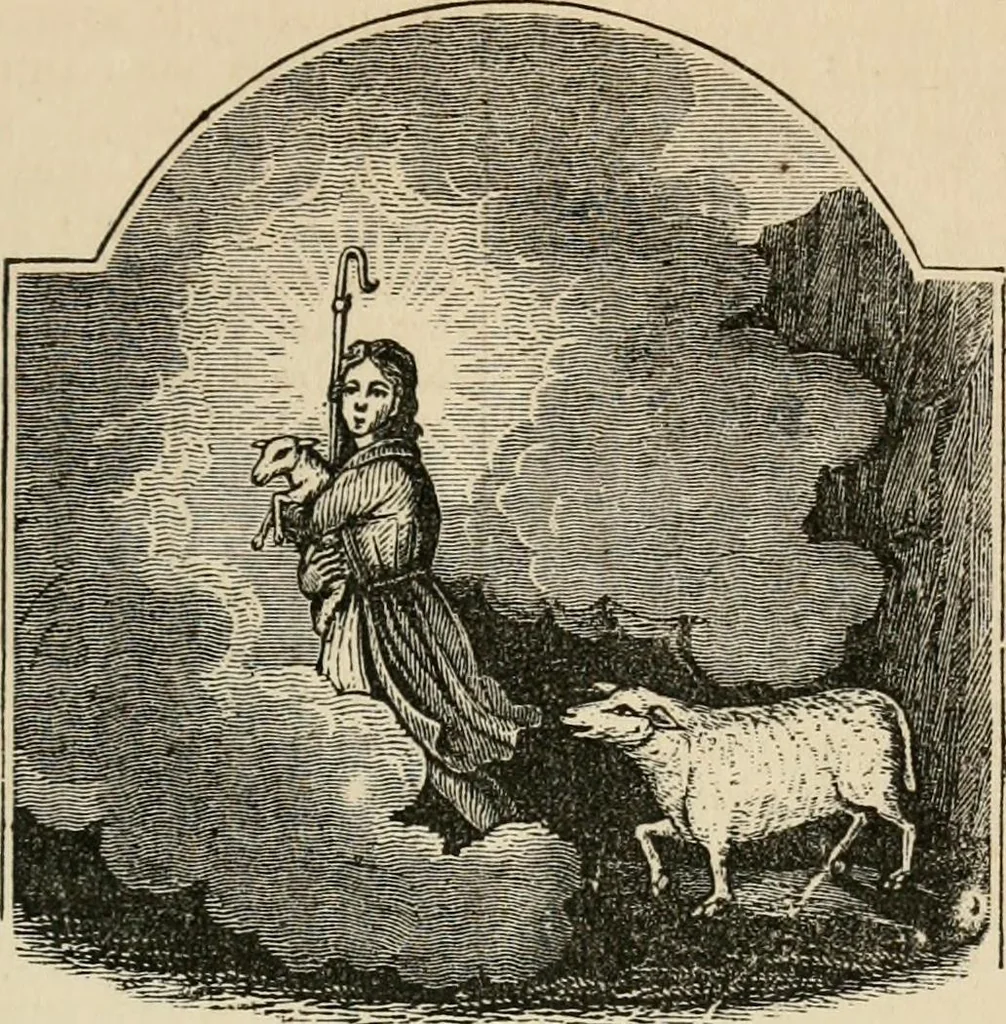 An illustration from Christian similitudes: being a series of emblematic engravings, with written explanations, miscellaneous observations, and religious reflections, designed to illustrate divine truth, in accordance with the cardinal principles of Christianity .., 1866, leaf 122