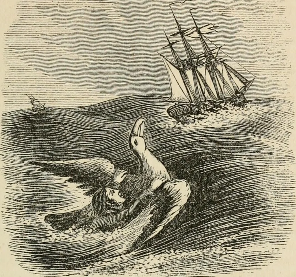 An illustration from Christian similitudes: being a series of emblematic engravings, with written explanations, miscellaneous observations, and religious reflections, designed to illustrate divine truth, in accordance with the cardinal principles of Christianity .., 1866, leaf 64