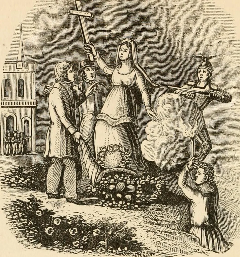 An illustration from Christian similitudes: being a series of emblematic engravings, with written explanations, miscellaneous observations, and religious reflections, designed to illustrate divine truth, in accordance with the cardinal principles of Christianity .., 1866, leaf 73