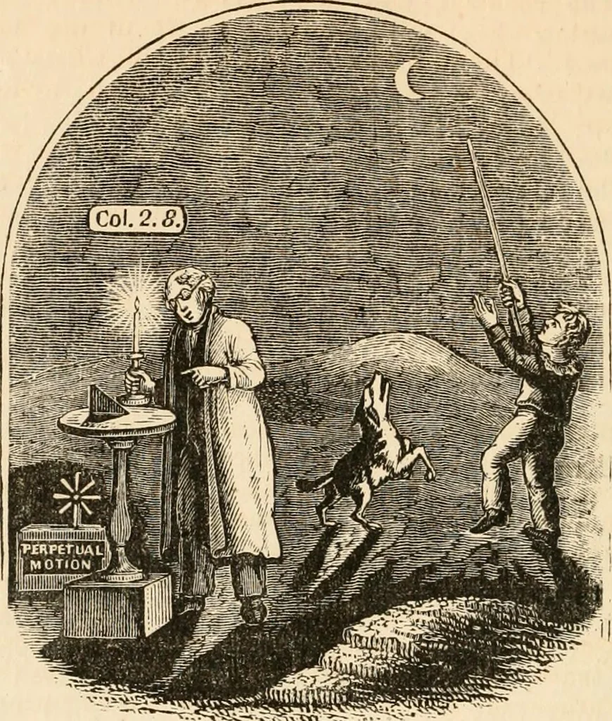 An illustration from Christian similitudes: being a series of emblematic engravings, with written explanations, miscellaneous observations, and religious reflections, designed to illustrate divine truth, in accordance with the cardinal principles of Christianity .., 1866, leaf 91
