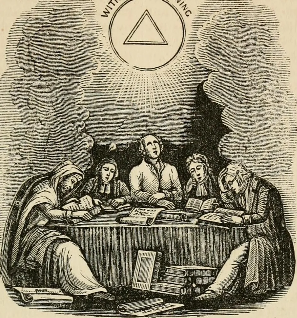An illustration from Christian similitudes: being a series of emblematic engravings, with written explanations, miscellaneous observations, and religious reflections, designed to illustrate divine truth, in accordance with the cardinal principles of Christianity .., 1866, leaf 94