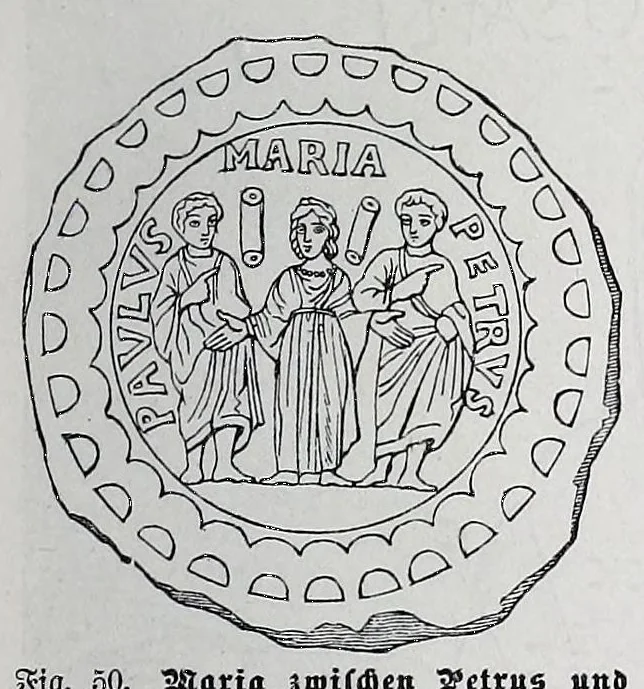 An illustration from Christliche Ikonographie : ein Handbuch zum Verständniss der christlichen Kunst, 1894, leaf 133