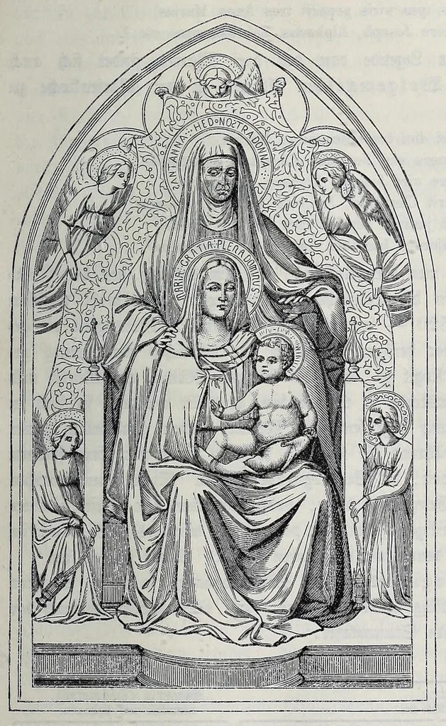 An illustration from Christliche Ikonographie : ein Handbuch zum Verständniss der christlichen Kunst, 1894, leaf 103