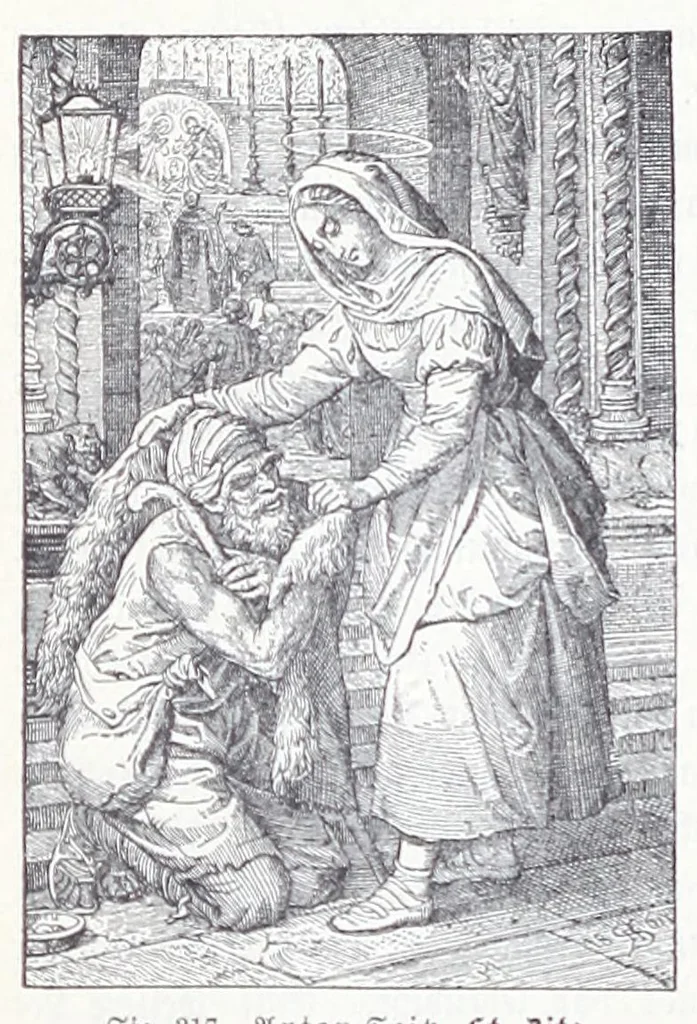 An illustration from Christliche Ikonographie : ein Handbuch zum Verständniss der christlichen Kunst, 1894, leaf 724