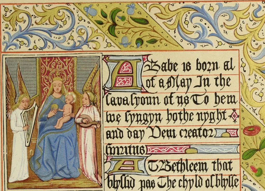 An illustration from A Christmas carol, 1873, leaf 48