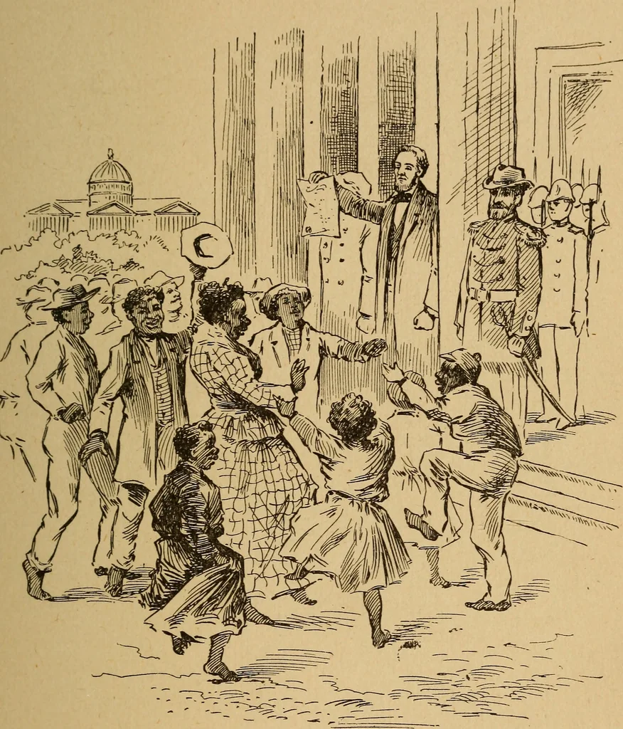 An illustration from Christolution with its evolution illustrations, 1894, leaf 38
