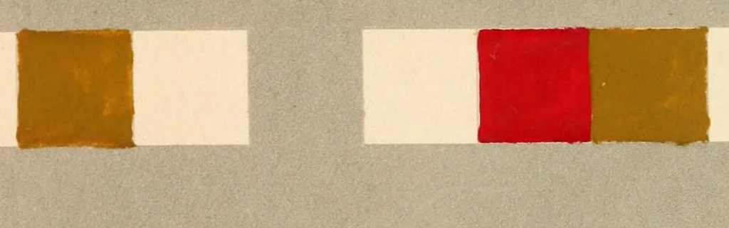 An illustration from Chromagraphie, ou, L'art de composer un dessin : à l'aide de lignes et de figures géométriques, et de l'imiter avec des matières colorées ..., 1839, leaf 63