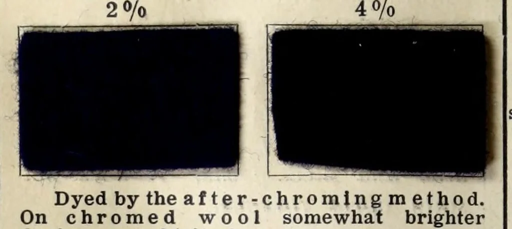 An illustration from Chrome colours for wool, 1910, leaf 42