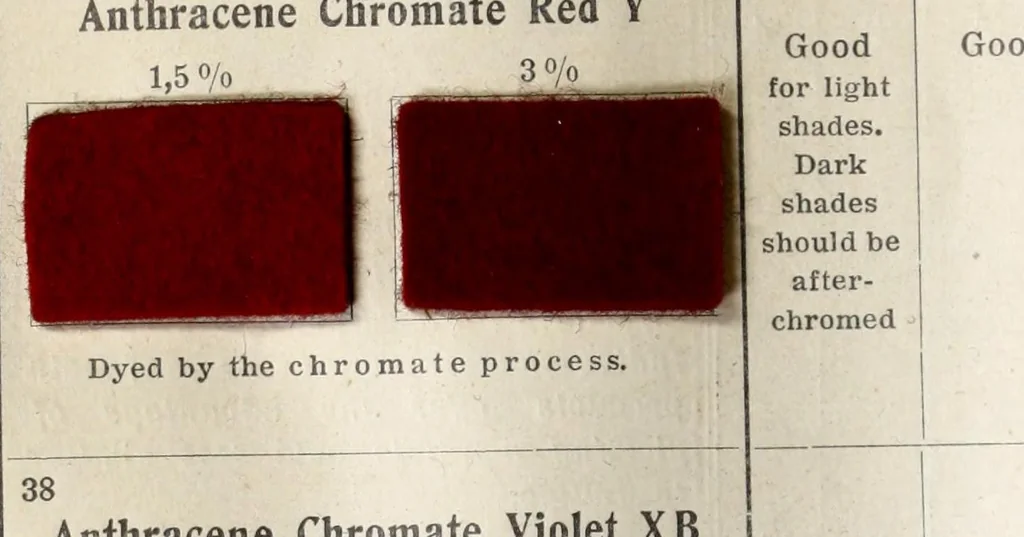 An illustration from Chrome colours for wool, 1910, leaf 44