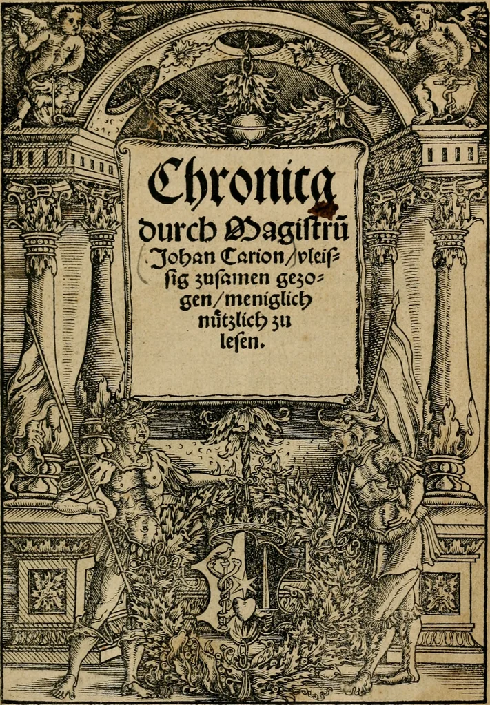 An illustration from Chronica, 1532, leaf 6