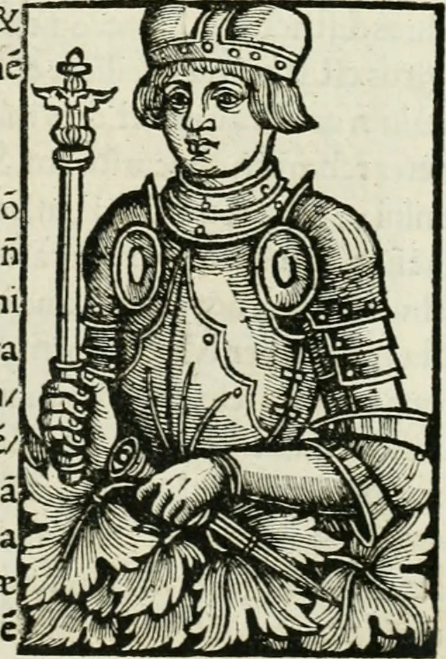 An illustration from Chronica ab ortu Polonorum usque ad annum 1504, 1521, leaf 100