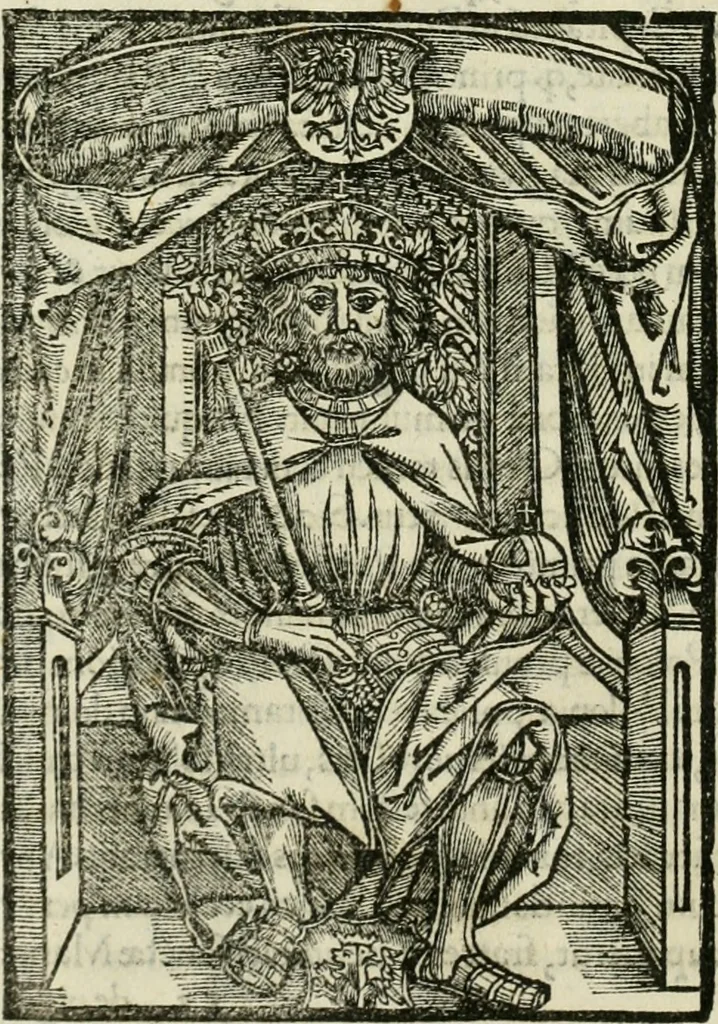 An illustration from Chronica ab ortu Polonorum usque ad annum 1504, 1521, leaf 221