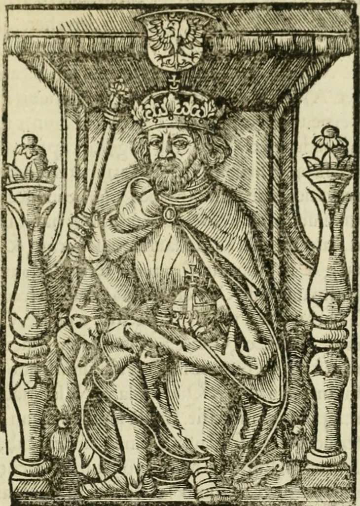 An illustration from Chronica ab ortu Polonorum usque ad annum 1504, 1521, leaf 310