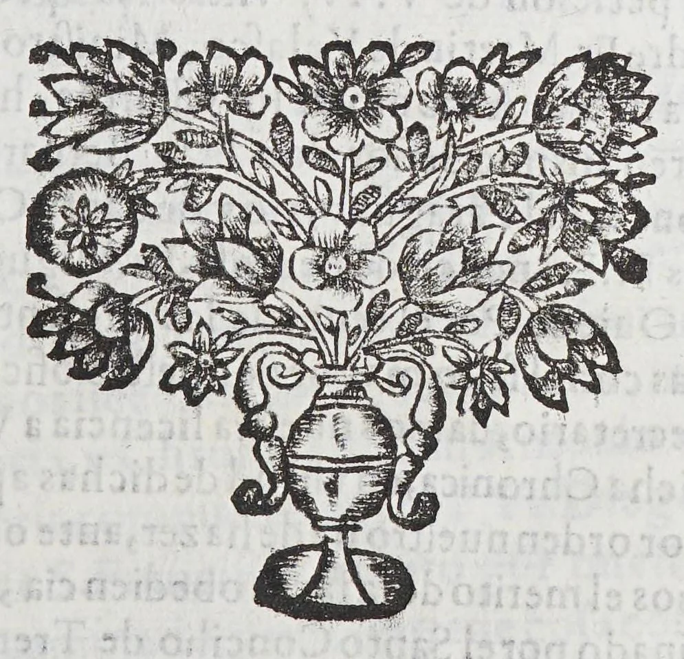 An illustration from Chronica de la Prouincia de S. Antonio de los Charcas del Orden de n[uest]ro seraphico P.S. Francisco en las Indias Occidentales reyno del Peru, 1665, leaf 13