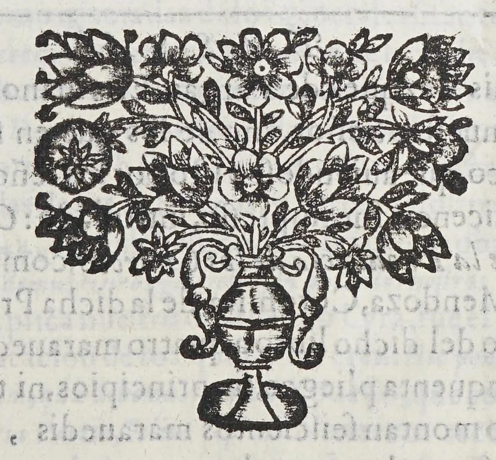 An illustration from Chronica de la Prouincia de S. Antonio de los Charcas del Orden de n[uest]ro seraphico P.S. Francisco en las Indias Occidentales reyno del Peru, 1665, leaf 17