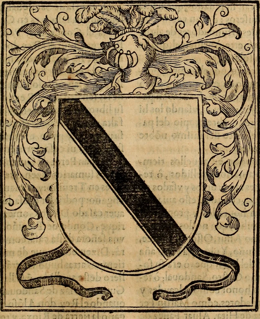 An illustration from Chronica del inclito Emperador de España, Don Alonso VII : deste nombre Rey de Castilla y Leon ... Sacada de vn libro mvy antigvo escrito de mano con letras de los Godos, por relacion de los mismos que lo vieron, y de muchas escrituras y priuilegios originales del mesmo Emperador, y otros, 1600, leaf 214