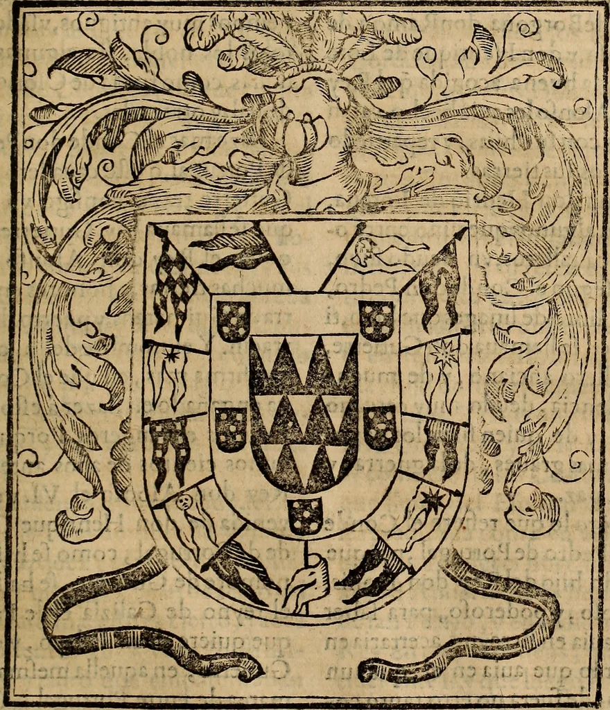 An illustration from Chronica del inclito Emperador de España, Don Alonso VII : deste nombre Rey de Castilla y Leon ... Sacada de vn libro mvy antigvo escrito de mano con letras de los Godos, por relacion de los mismos que lo vieron, y de muchas escrituras y priuilegios originales del mesmo Emperador, y otros, 1600, leaf 300