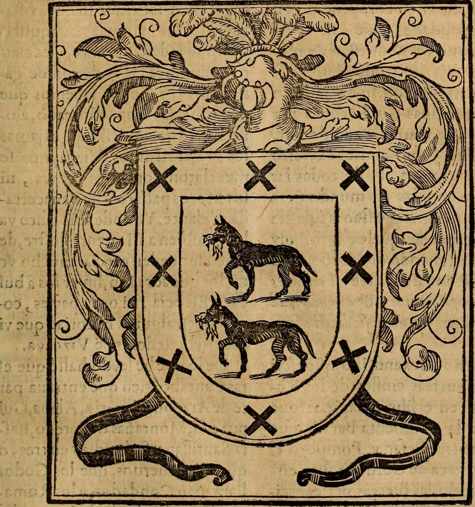 An illustration from Chronica del inclito Emperador de España, Don Alonso VII : deste nombre Rey de Castilla y Leon ... Sacada de vn libro mvy antigvo escrito de mano con letras de los Godos, por relacion de los mismos que lo vieron, y de muchas escrituras y priuilegios originales del mesmo Emperador, y otros, 1600, leaf 378