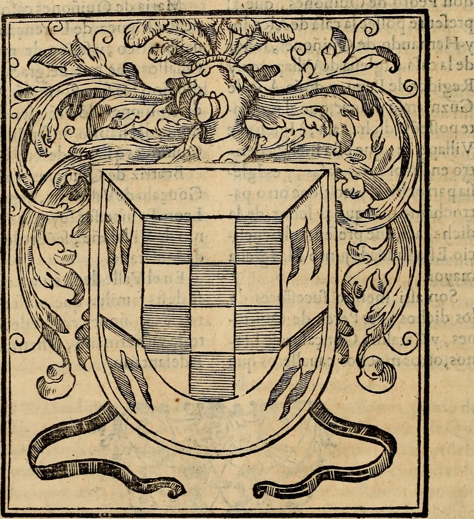 An illustration from Chronica del inclito Emperador de España, Don Alonso VII : deste nombre Rey de Castilla y Leon ... Sacada de vn libro mvy antigvo escrito de mano con letras de los Godos, por relacion de los mismos que lo vieron, y de muchas escrituras y priuilegios originales del mesmo Emperador, y otros, 1600, leaf 501