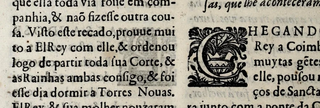 An illustration from Chronica del Rey D. Ioam I. de boa memoria, e dos reyes de Portugal o decimo : primeira[-terceira] parte : em que se contem a defensam do reyno atè ser eleito rey : offerecida a magestad del Rey Dom Ioam o IV. n. senhor de miraculosa memoria, 1644, leaf 158