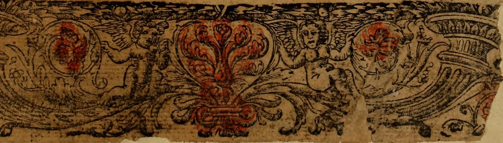 An illustration from Chronica del rey Don Rodrigo, con la destruycion de España, y como los moros la ganaron. Nueuam ante corregida. Contiene de mas de la historia muchas viuas razones, y auisos muy prouechosos, 1587, leaf 6