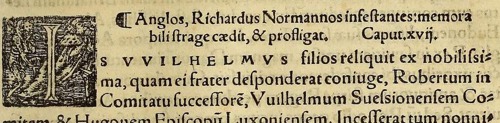 An illustration from Chronica regnorum aquilonarium Daniæ Suetiæ Noruagiæ, 1548, leaf 707