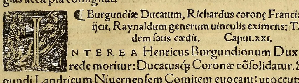 An illustration from Chronica regnorum aquilonarium Daniæ Suetiæ Noruagiæ, 1548, leaf 711