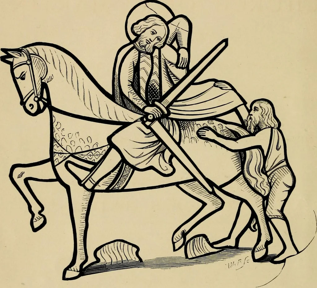 An illustration from A chronicle of the Church of S. Martin in Leicester, during the reigns of Henry VIII, Edward VI, Mary and Elizabeth : with some account of its minor altars and ancient guilds, 1866, leaf 9