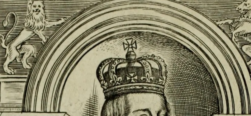 An illustration from A chronicle of the kings of England from the time of the Romans government unto the death of King James ..., 1670, leaf 7