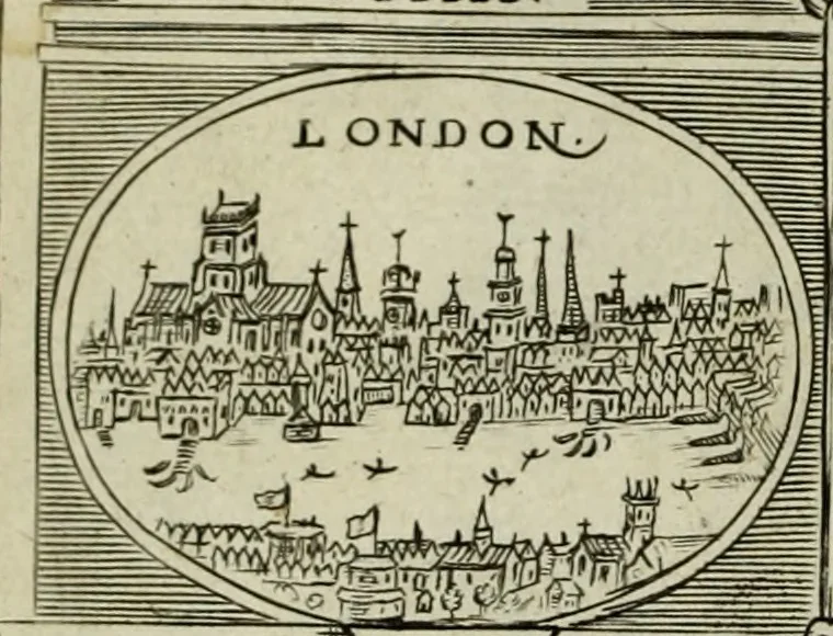 An illustration from A chronicle of the kings of England from the time of the Romans government unto the death of King James ..., 1670, leaf 7