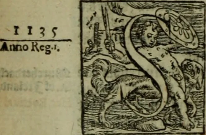 An illustration from The chronicles of England, from William the Conquerour (who began his reigne ouer this land, in the yeare after Christes natiuitie 1066.) vntill the yeare 1577. Faithfullie gathered and compiled [microform], 1585, leaf 57
