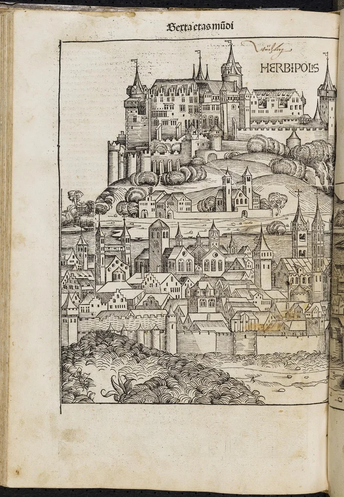 An illustration from Registrum huius operis Libri cronicarum cu[m] figuris et ÿmagi[ni]bus ab inicio mu[n]di., leaf 359