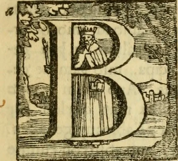 An illustration from Chronicon saxonicum : seu Annales rerum in Anglia præcique gestarum, a Christo nato ad annum usque MCLIV. deducti, ac jam demum latinitate donati. Cum indice rerum chronologico. Accedunt regulæ ad investigandas nominum locorum origines. Et nominum locorum ac virorum in chronico memoratorum explicatio, 1692, leaf 18