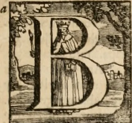 An illustration from Chronicon saxonicum, seu Annales rerum in Anglia præcique gestarum, a Christo nato ad annum usque MCLIV. deducti, ac jam demum latinitate donati. Cum indice rerum chronologico. Accedunt regulæ ad investigandas nominum locorum origines. Et nominum locorum ac virorum in chronico memoratorum explicatio, 1692, leaf 18