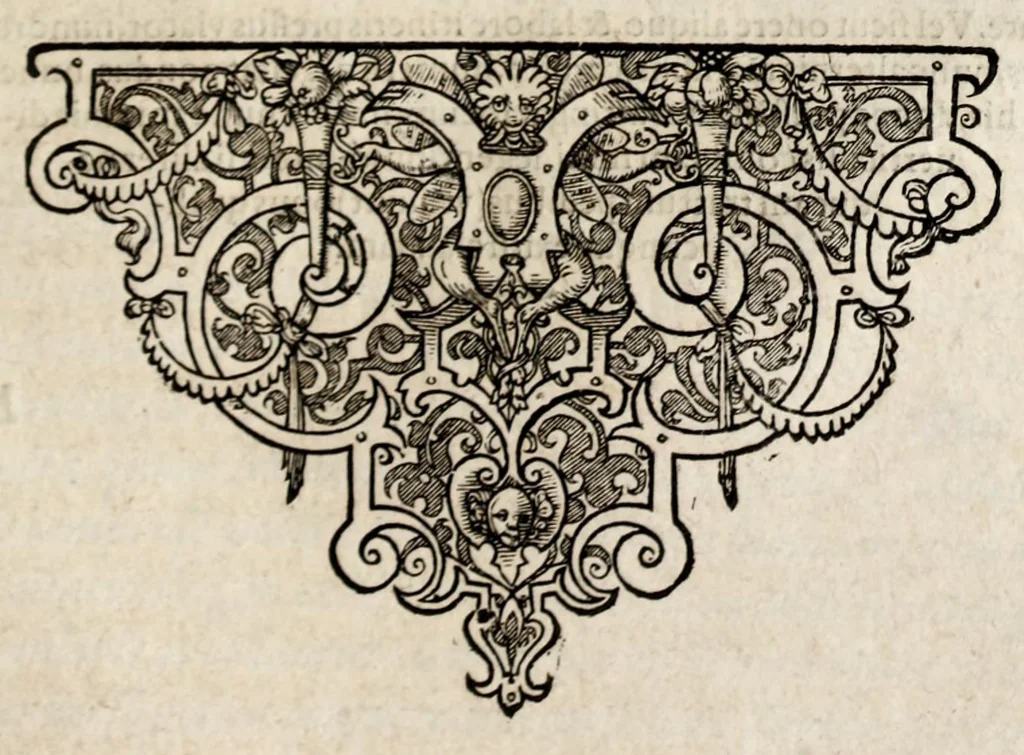 An illustration from Chronicorvm Tvrcicorvm, in quibus Tvrcorvm origo, principes, imperatores, bella, praelia, caedes, victoriae, reiqve militaris ratio, et caetera huc pertinentia ... exponuntur; et Mahometicae religionis instituta, iudiciorumq. processus, & aulae constitutio; procerum item ac populi mores, vitaeq. degendae ratio percensetur: accessere, Narratio de Baiazethis filiorvm seditionibvs; Tvrcicarvm item rerum epitome; ... et Iohannis Aventini Liber, in quo causae miseriarum, quibus Christiana respub. premitur, indicantur ... tomvs primvs, 1578, leaf 785