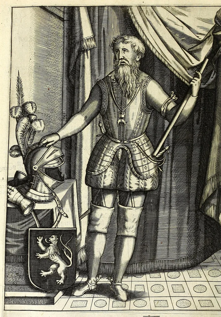 An illustration from Chronijcke van de hertoghen van Brabant : waer in hun leuen, oorloghen, ende acten perfectelijk beschreuen zijn ..., 1606, leaf 104