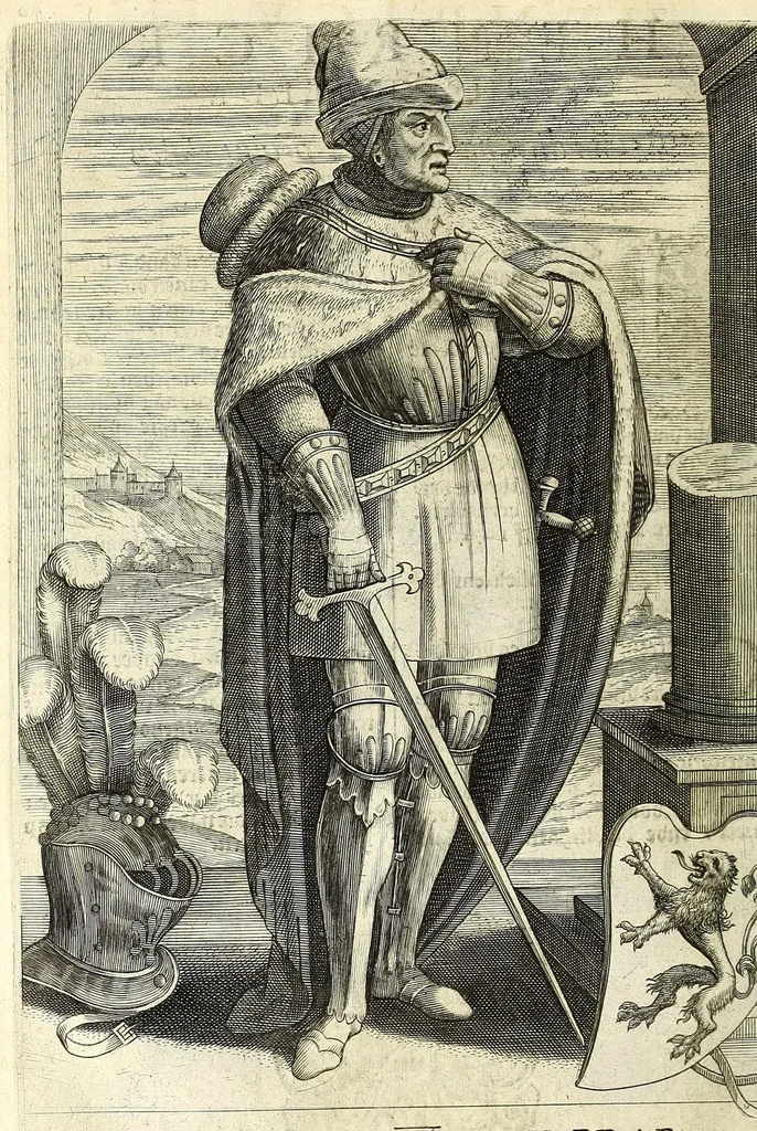 An illustration from Chronijcke van de hertoghen van Brabant : waer in hun leuen, oorloghen, ende acten perfectelijk beschreuen zijn ..., 1606, leaf 108