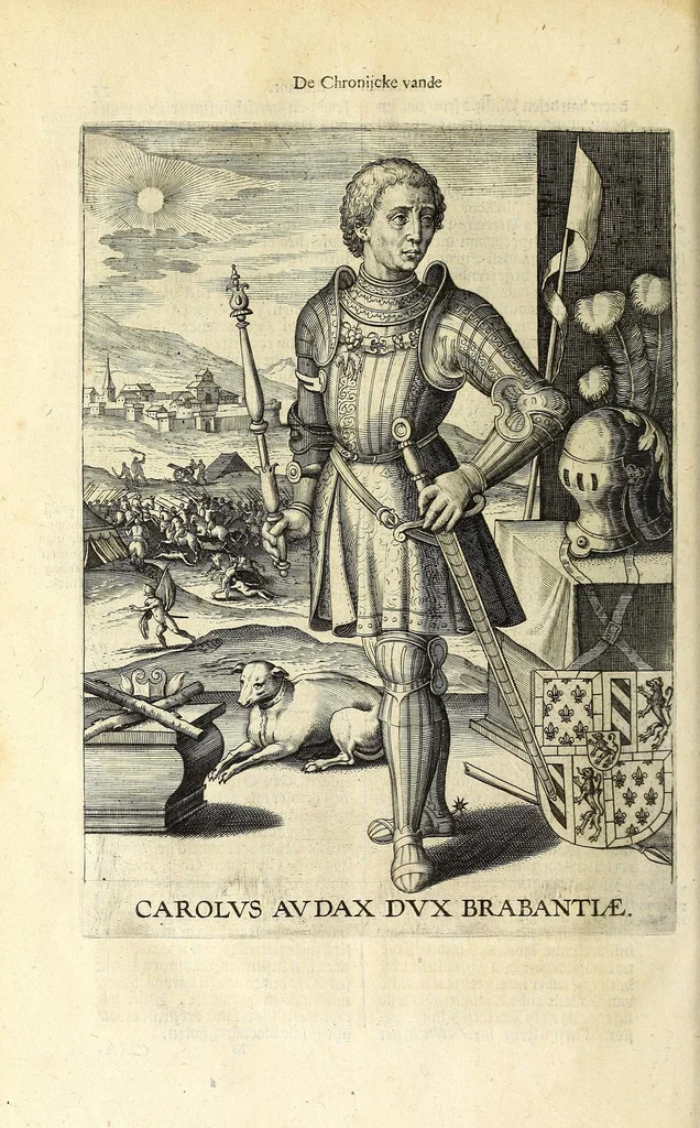 An illustration from Chronijcke van de hertoghen van Brabant : waer in hun leuen, oorloghen, ende acten perfectelijk beschreuen zijn ..., 1606, leaf 162
