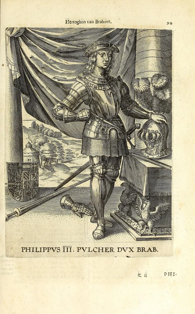 An illustration from Chronijcke van de hertoghen van Brabant : waer in hun leuen, oorloghen, ende acten perfectelijk beschreuen zijn ..., 1606, leaf 187
