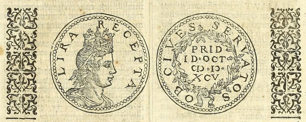 An illustration from Chronijcke van de hertoghen van Brabant : waer in hun leuen, oorloghen, ende acten perfectelijk beschreuen zijn ..., 1606, leaf 49