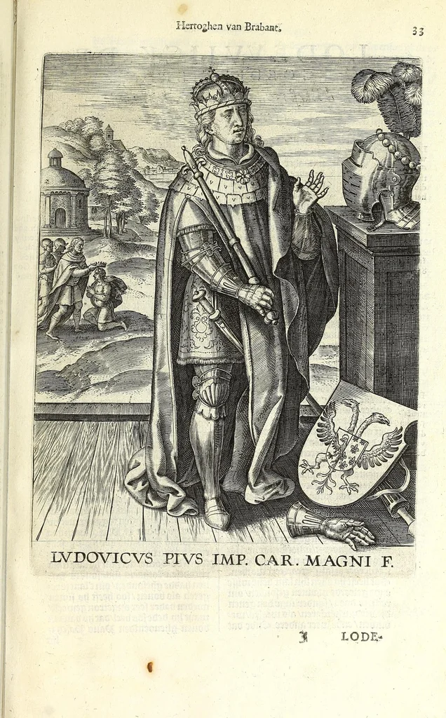 An illustration from Chronijcke van de hertoghen van Brabant : waer in hun leuen, oorloghen, ende acten perfectelijk beschreuen zijn ..., 1606, leaf 73