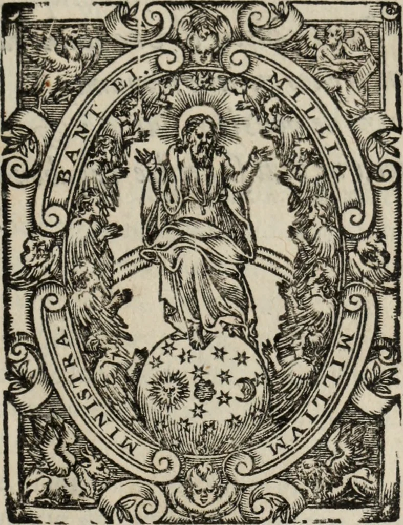 An illustration from Chronique bourdeloise, 1594, leaf 132