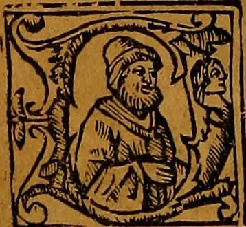 An illustration from Chroniques de Espãya fins aci no divulgades : que tracta d'Is Noblese e Inuictissims Reys dels Gots: y gestes de aquells: y dels Gotes de Barcelona: e Reys de Arago: ab moltes coses dignes de perpetua memoria, 1547, leaf 13