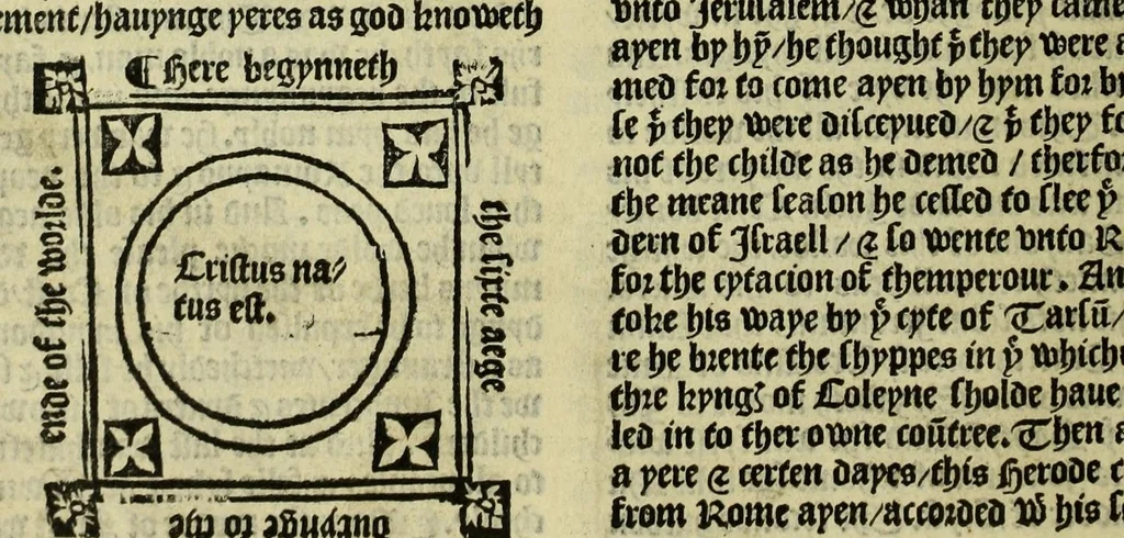 An illustration from Chronycle of Englonde, 1502, leaf 66
