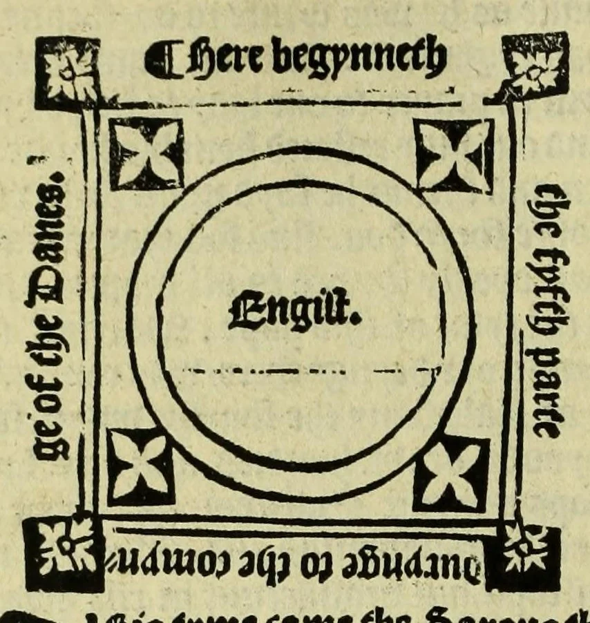 An illustration from Chronycle of Englonde, 1502, leaf 92