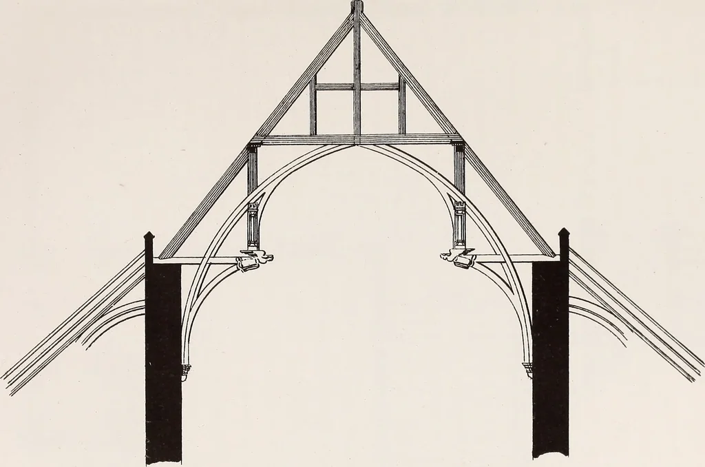 An illustration from Church architecture. Illustrated with thirty-five lithographic plates, from original designs, 1871, leaf 112